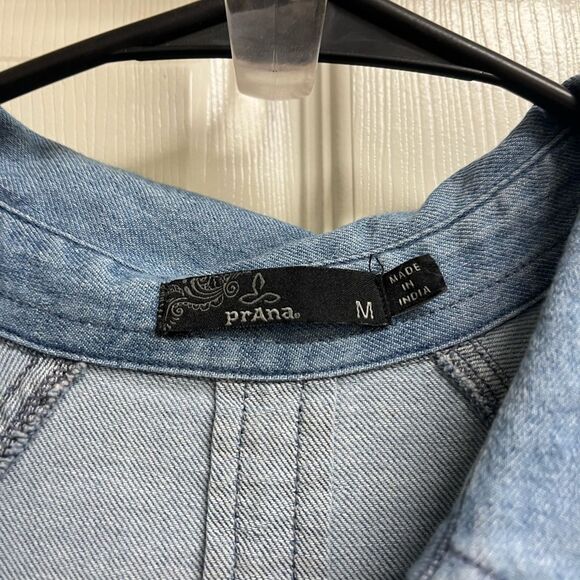 Prana Penderbrook Chambray Demin Jogger Jumpsuit SZ M - Picture 4 of 4